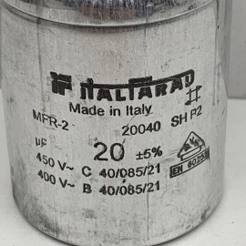 Italfarad MFR-2 20040 SH P2 Motor Start Capacitor 20uF 450V 400V 40/085/21