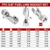 BILITOOLS Diesel Injector Fuel Line Socket Wrench Set, 3/8" Drive