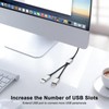 AIYEEN USB Splitter Cable, USB A Splitter 1 in 2