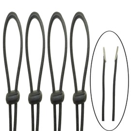 4pack Elastic Hats Removable Chin Cord, With Removable Chin Strap & Spring Loaded Stop Cord Lock- Super easy to add to hat. for Swim Goggles Fishing,Hiking,Camping,Boating,Sailing,Cycling.