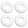 sourcing map Wall Split Flange, Stainless Steel Round Escutcheon Plate
