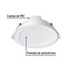 Volteck Basic EMP-101LB, Luminario LED empotrable 7 W redondo, luz