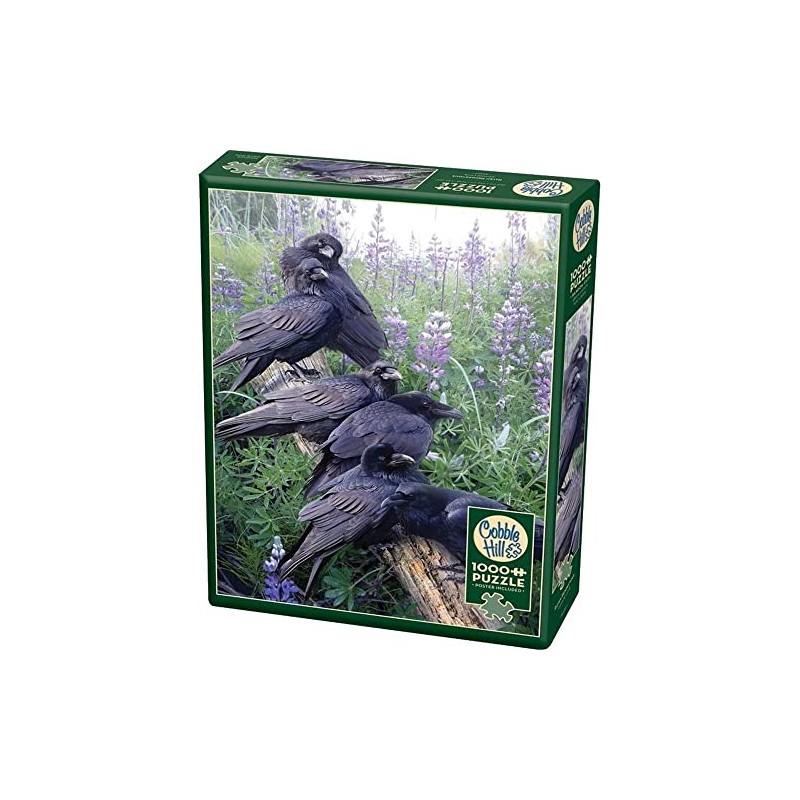 Cobble Hill 1000 Piece Puzzle - Raven Rendezvous - Sample