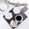 SEUNMUK 32 Pack 4.3 Inch White Ceramic Tiles for Crafts