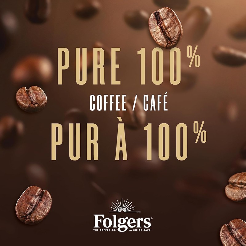 Folgers Caramel Drizzle Flavoured K-Cup Coffee Pods 12 K-Cup Pods