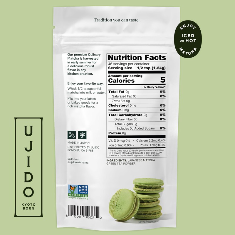 Ujido Summer Harvest Culinary Matcha, 2 oz., 46 Servings –