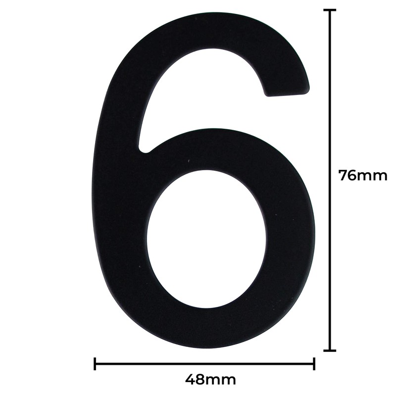 Stainless Steel House Number - Designer Door Number - Height