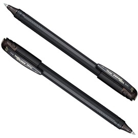 Pentel BL417BP2-A Bolígrafo Energel BL417, Tinta Negra, Blíster 2 piezas