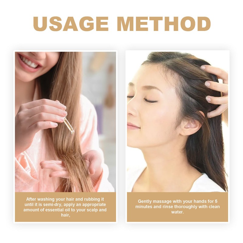 4pcs Argan Oil Hair Growth Serum Boost Thin Hair Increase