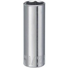 CRAFTSMAN Deep Socket, SAE, 1/4-Inch Drive, 1/2-Inch, 6-Point (CMMT43589)