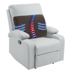 HOMBYS Lumbar Support Pillow for Recliner Chair, Memory Foam Back Support Cushion for Elderly,Extra Large Lumbar Support Pillow,Thick Backrest for Home Reading (Dark Coffee, 20“x13.5"x5")