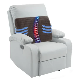 HOMBYS Lumbar Support Pillow for Recliner Chair, Memory Foam Back Support Cushion for Elderly,Extra Large Lumbar Support Pillow,Thick Backrest for Home Reading (Dark Coffee, 20“x13.5"x5")