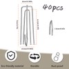 40Pcs Curtain Pleat Hooks for Drapes, Drapery Pins Drapery Hooks