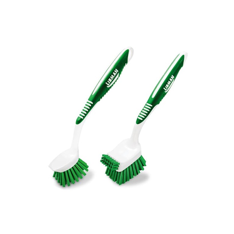 Libman - Juego de cepillos para platos con mango largo,