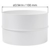 - 4" inch Plastic Inline Backdraft Damper. Connect Exhaust or
