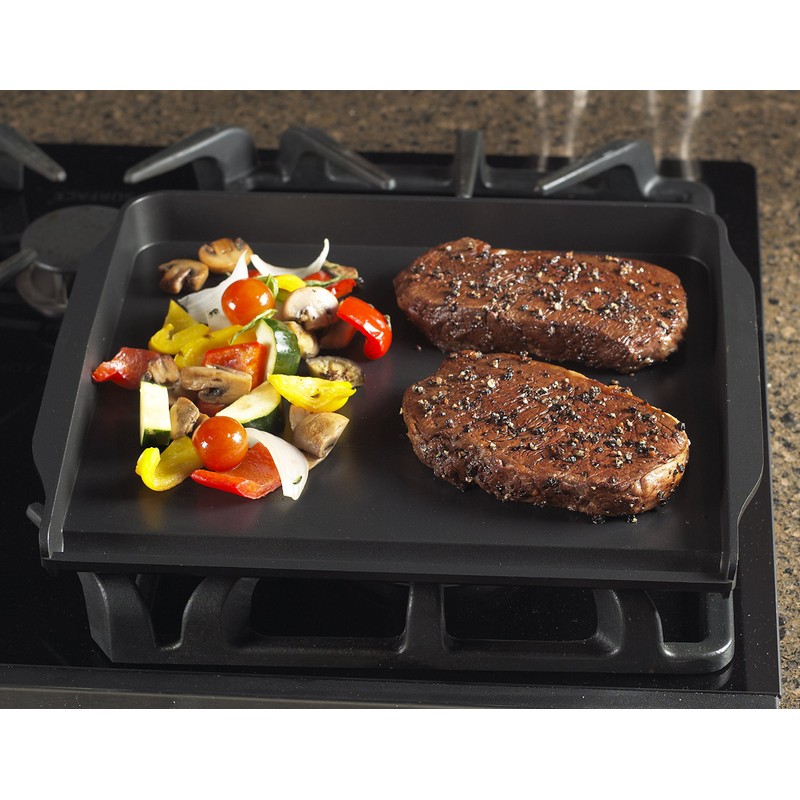 Nordic Ware Stovetop Backsplash Griddle, Black