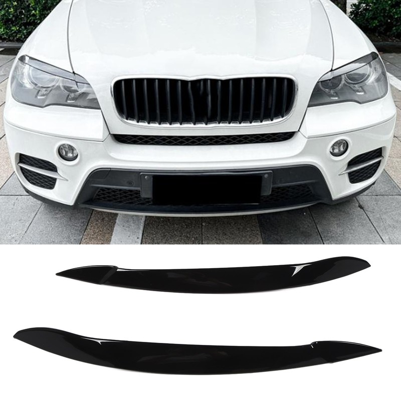 1 Pair Headlight Eyebrow Left Right Fade Proof Front Headlight