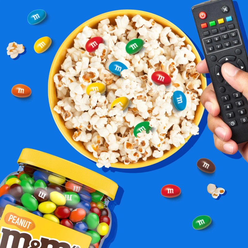 M&M'S Peanut Milk Chocolate Candy Jar 62 oz