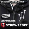SCREW REBEL Spanplattenschrauben Edelstahl A2-4,5x100 mm, 25 Stck mit Teilgewinde,