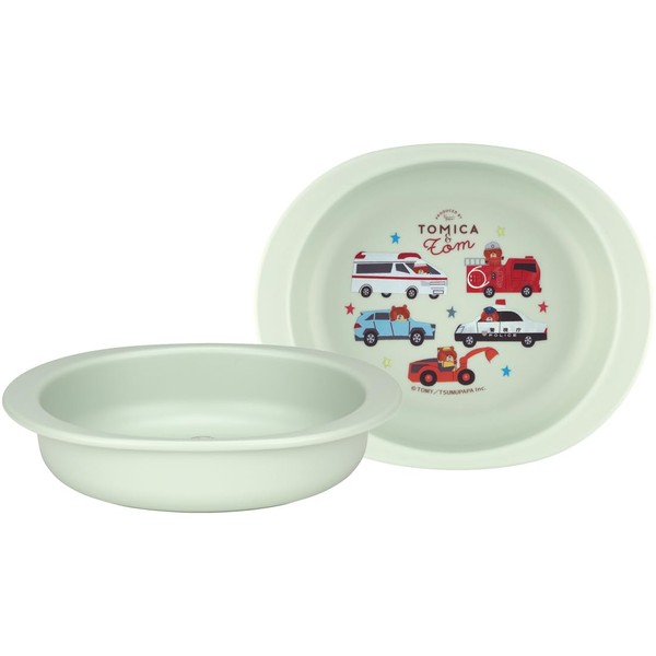 Skater XP25AG-A Baby Tableware, Small Plates, For Kids, 5 Months and Up, Antibacterial, Plastic, 9.8 fl oz (290 ml)