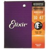 Elixir Nanoweb-Beschichtung, 16002 10-47 phosphor bronze acoustic guitar strings-extra light)