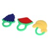 3Pcs Baby Teething Toys Lovely Fruit Shape Teeth Discomfort Relief