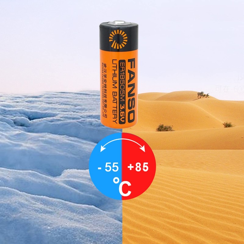 STEPMAX 2 Pack ER18505M ER18505 Lithium Battery 3.6V A Size