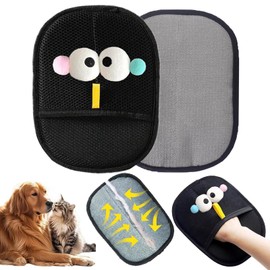 Tcdwla Tierhaarentferner Handschuh, 2 Stück Fellmagnet 22x16cm, Haarentfernungshandschuh, Wiederverwendbare, Fellwechselpflege für Katzen Hunde