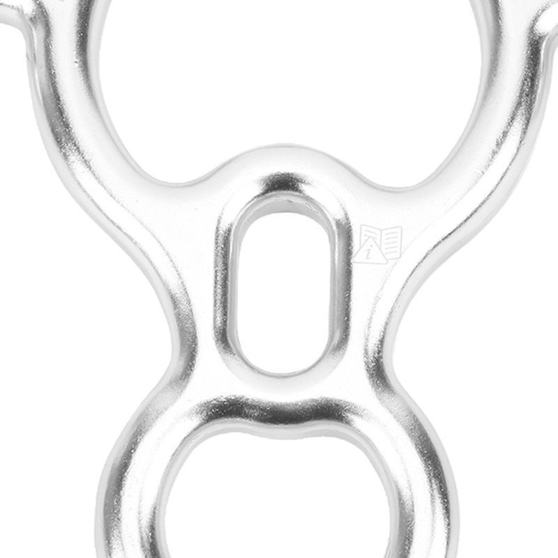 Bull Horn 8‑Shape Ring Descender Descent Control Device Downhill Rock