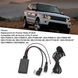 Aramox Adaptador AUX Bluetooth, Micrófono Estéreo para Automóvil con Cable de Audio AUX Reemplazo de Bluetooth 5.0 para Pioneer Radio IP ‑ Bus