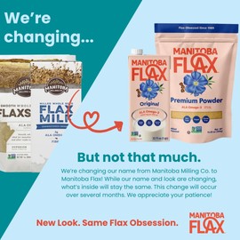 Manitoba Milling Company Vanilla Flax Milk| Unsweetened | 3000mg ALA OMEGA-3 | 2 Tbsp Flaxseed per Serving | 4g Protein & 3g Fiber | Non-GMO, Plant-Based, Non-Dairy| Shelf-Stable, 32 oz (Pack of 6)