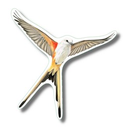 Earth Sky + Water - Scissor-Tailed Flycatcher - 3.5_ Sticker