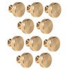 Yieidui 10 Pack 1.2 Inch Brushed Gold Cabinet Knobs Gold