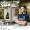 GeZu Impex U-Post Support for Doweling with Beading 101 mm