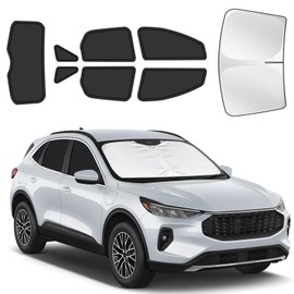 for Ford Escape 2020-2025 Car Window Shades, 8pcs Privacy Sun Shade Set for Front Windshield Side and Rear Windows, Full Window Covers Keeps Vehicle Cool for Camping Napping