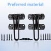 Ruidee 2Pcs Swing Bar Lock Front Door Locks Alloy Automatic