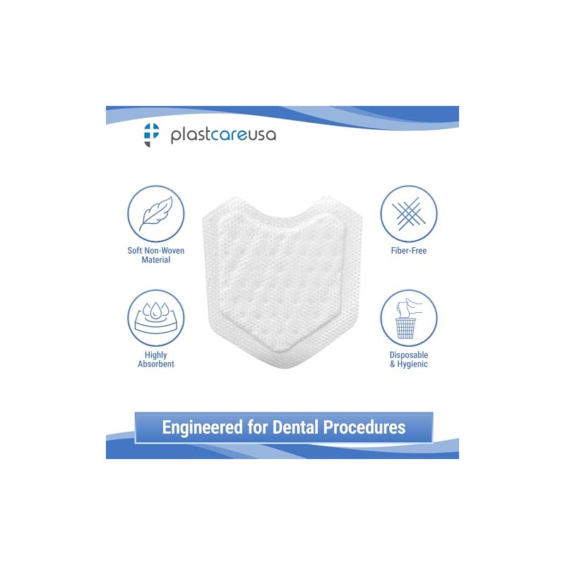 200 Dental Dry Corners, Disposable Saliva Control Cheek Protection Pads