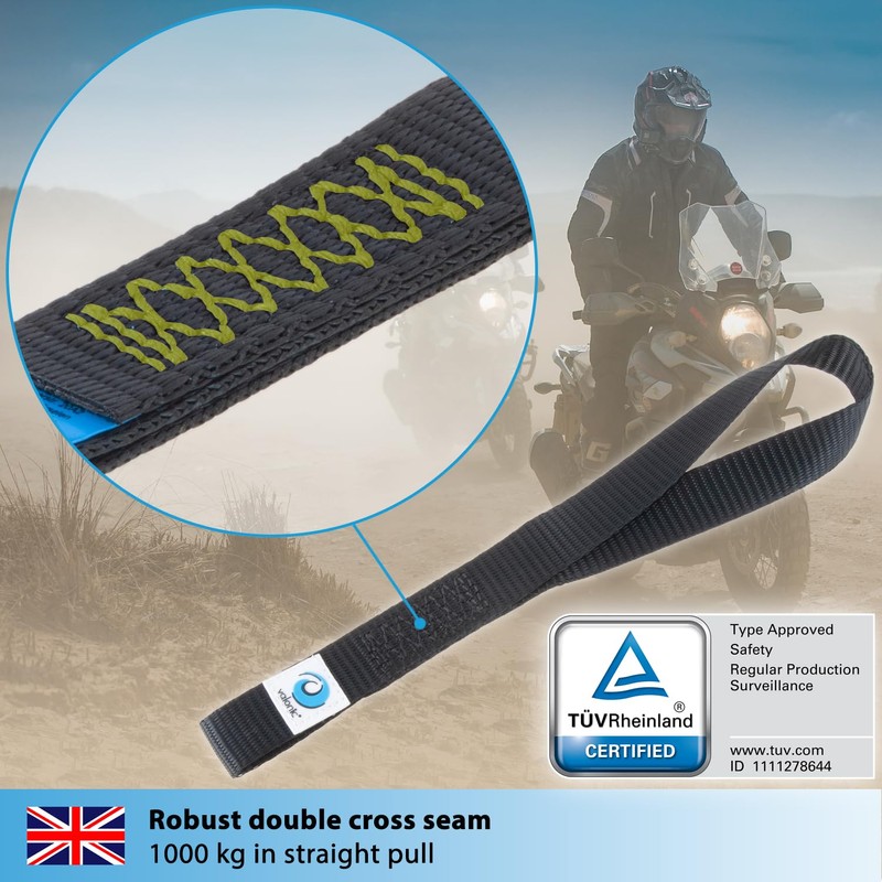 valonic FALCON - 4x soft loop tie down straps, 30cm,