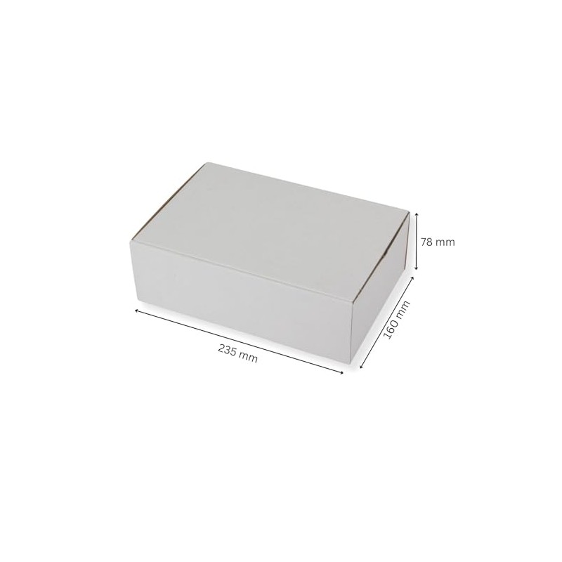 Cardboard 240 x 160 x 80 mm (Pack of 10),