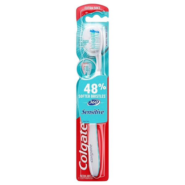 Colgate 360 Enamel Health Sensitive, 82 Extra Soft Toothbrush, Pack of 6.