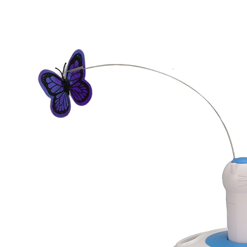 Automatic Electric Rotating Butterfly Toy Funny Cat Teaser Toys with