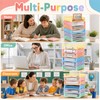 Set of 12 Pastel Turn in Trays for Teachers Stackable