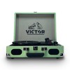 Victor Metro Plus Battery-Powered Bluetooth Suitcase Turntable | 3-Speed Vinyl