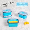 Annaklin Collapsible Food Storage Containers with Lids & Vent, 11.8