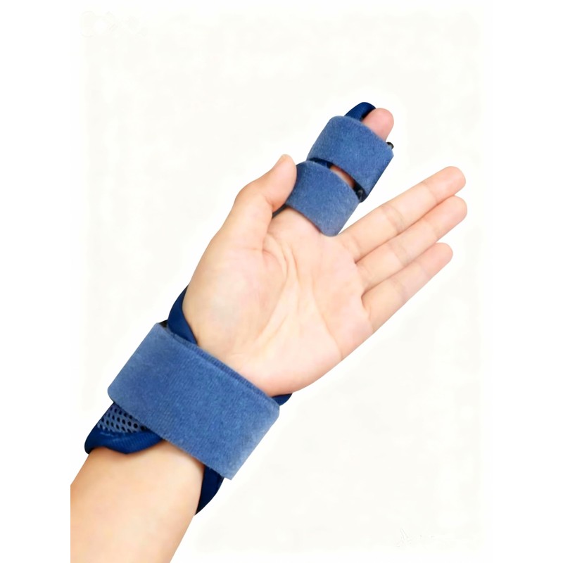 RousuCare Finger Splint Brace with Wrist Support Adjustable Single Finger