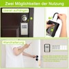 ZHEGE Key Safe with Number Code Outside, 4-Digit Key Box,