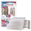 Hanging Vacuum Storage Bags, 6 Pack Large Hanging Space Saver