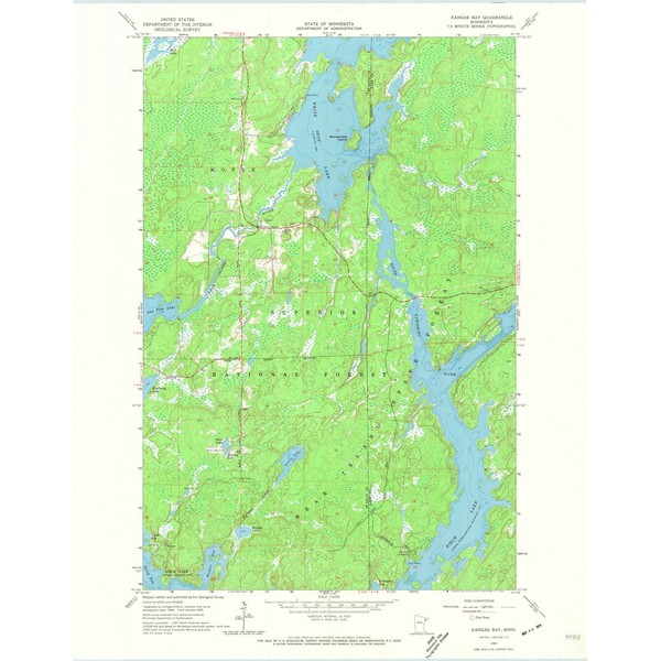 1965 Kangas Bay, MN - Minnesota - USGS Historical Topographic