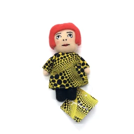 Yayoi Kusama YAYOI-chan Plush Vol. 3 Keychain Charm Yayoi Kusama Yellow Tree