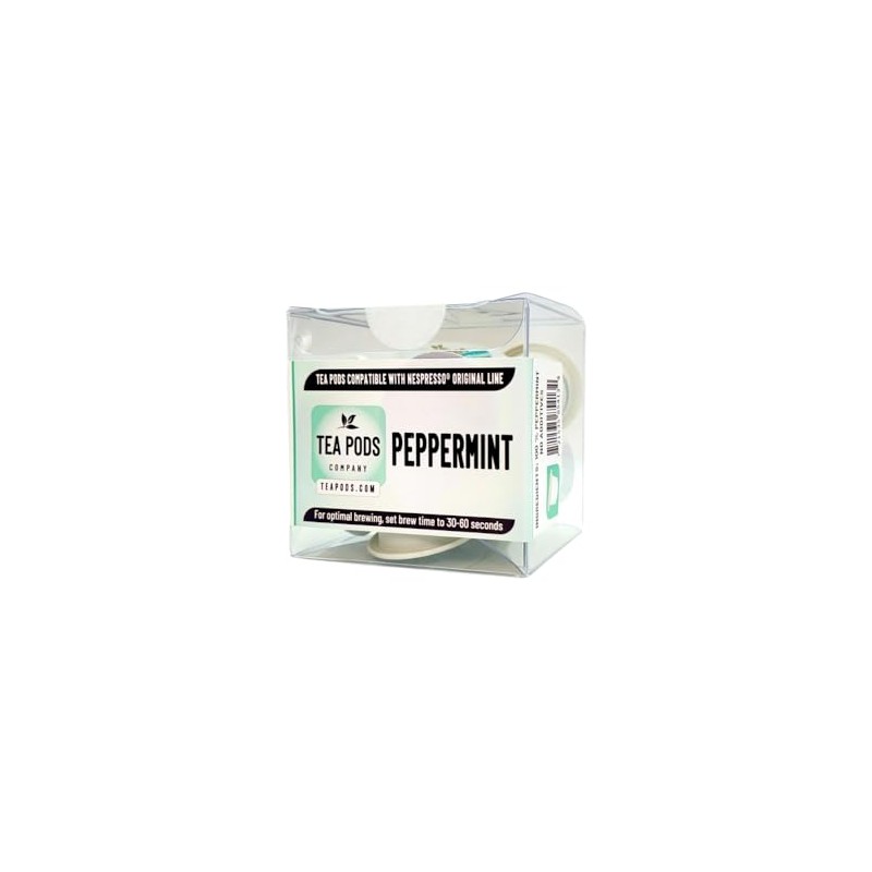 Peppermint pods compatible with Nespresso OriginalLine, peppermint capsules for coffee